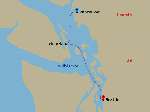 Itinerary map