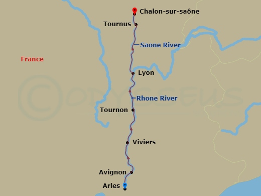 Itinerary map