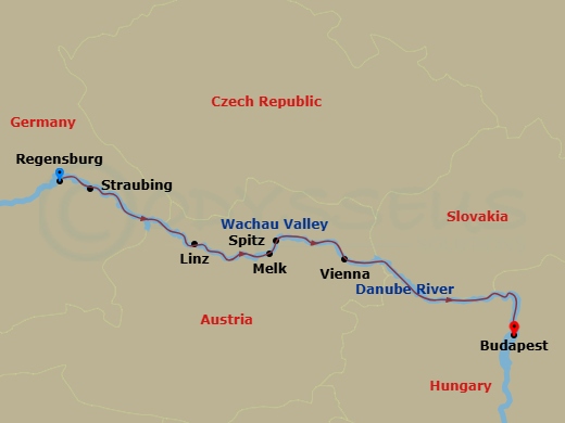 Itinerary map