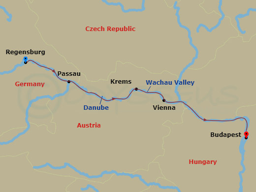 Itinerary map